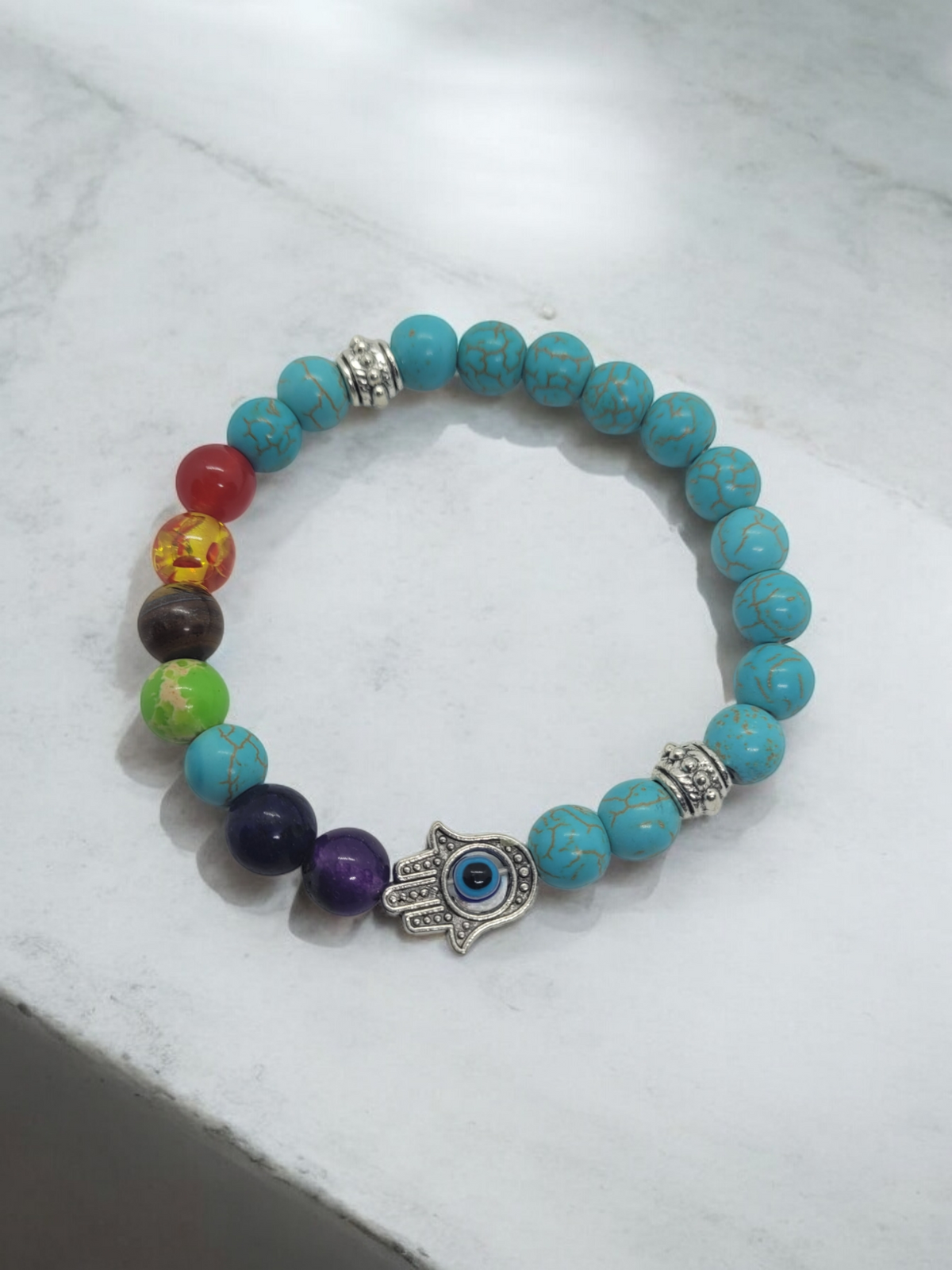 Baby Blue Evil Eye Bracelet