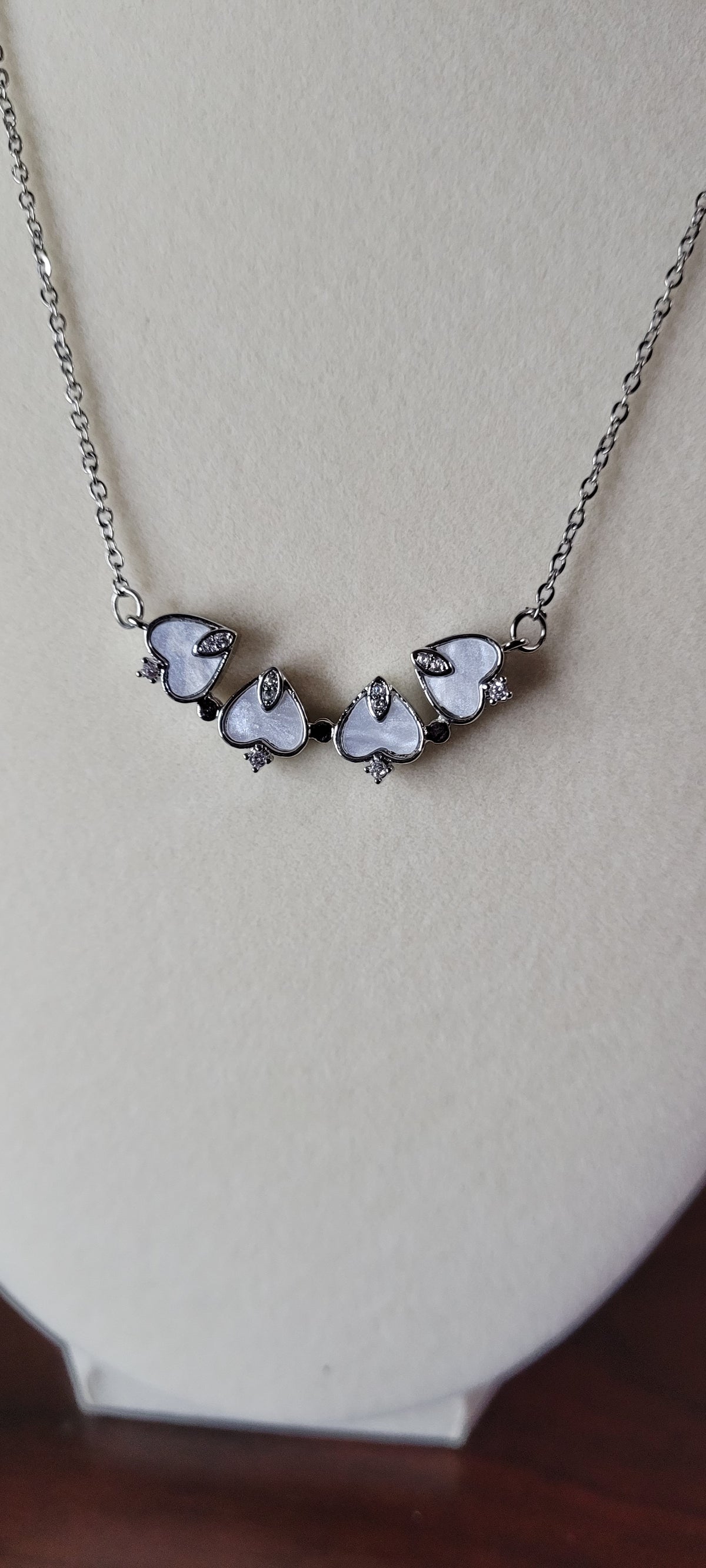 Sliver on Sliver Heart Magnetic Necklace