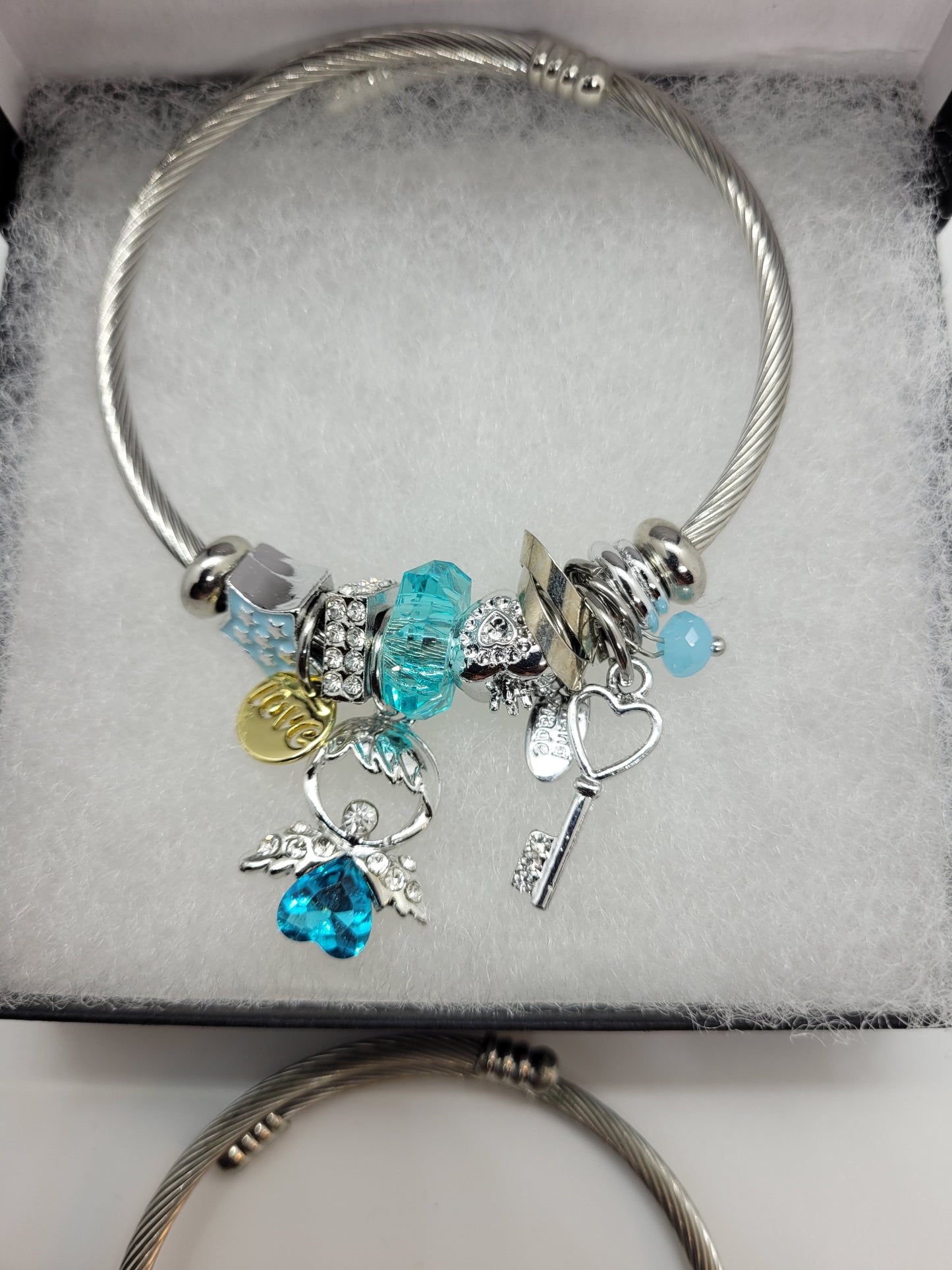 Blue Angel heart bracelet